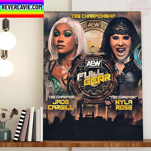 AEW TBS Championship Full Gear Home Decor Poster Canvas AEW TBS Championship Full Gear Home Decor Poster Canvas