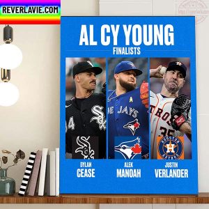 AL Cy Young Finalists Home Decor Poster Canvas