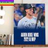 Aaron Judge New York Yankees 2022 AL Ranks Home Decor Poster Canvas