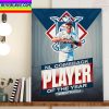 Albert Pujols Is 2022 National League Comeback Player Of The Year Home Decor Poster Canvas