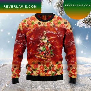 All I Want For Christmas Is Pizza Cat Ugly Christmas Sweater