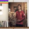 Alvaro Morata Is Budweiser Player Of The Match In FIFA World Cup 2022 Home Decor Poster Canvas