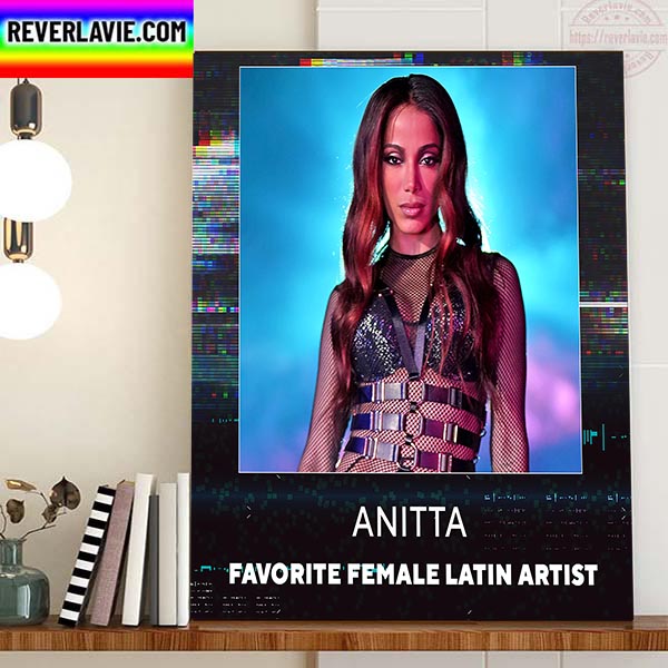 Anitta Wins Favorite Female Latin Artist AMAs Award Home Decor Poster Canvas Anitta Wins Favorite Female Latin Artist AMAs Award Home Decor Poster Canvas