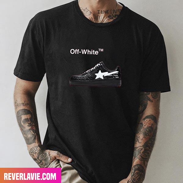Apa BapeSta x Off-white Black All Style T-Shirt Apa BapeSta x Off-white Black All Style T-Shirt