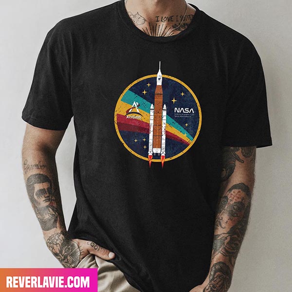 Artemis Emblem Vintage Texture NASA Program Moon Exploration Premium T-Shirt Artemis Emblem Vintage Texture NASA Program Moon Exploration Premium T-Shirt