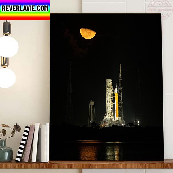 Artemis Launch To The Moon Home Decor Poster Canvas Artemis Launch To The Moon Home Decor Poster Canvas