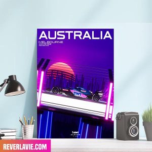Australia Melbourne BWT Alpine F1 Team 2022 Race Week Poster