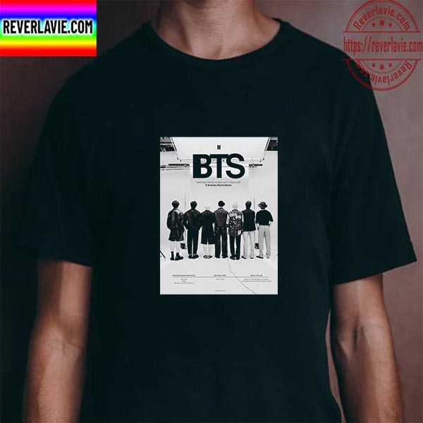 BTS 5 Grammy Nominations Artist First Korean History Unisex T-Shirt BTS 5 Grammy Nominations Artist First Korean History Unisex T-Shirt