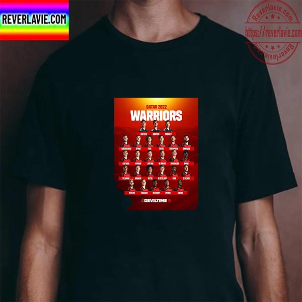 Belgium 2022 FIFA World Cup Squad In Qatar Unisex T-Shirt Belgium 2022 FIFA World Cup Squad In Qatar Unisex T-Shirt