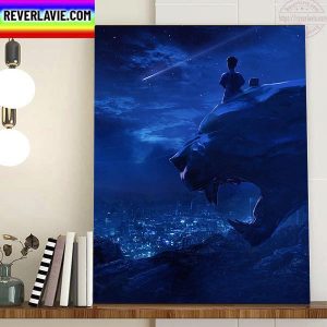 Black Panther Wakanda Forever Fan Poster In Memory Of Chadwick Boseman Home Decor Poster Canvas