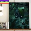 Black Panther Wakanda Forever Fan Poster In Memory Of Chadwick Boseman Home Decor Poster Canvas