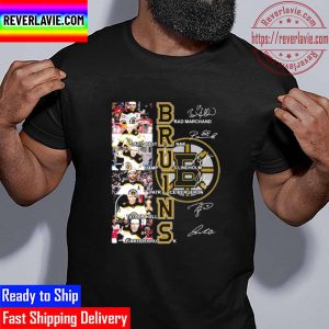 Boston Bruins Brad Marchand David Pastrnak Signatures Unisex T-Shirt