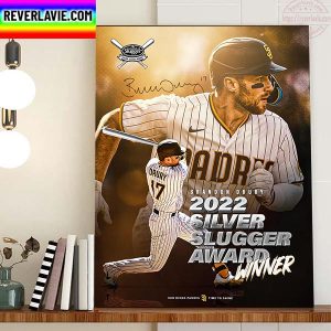 Brandon Drury 2022 Silver Slugger Award Winner Home Decor Poster Canvas
