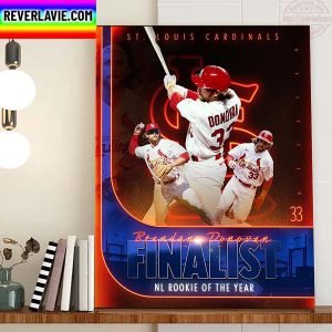 Brendan Donovan NL Rookie Of Year Finalist St Louis Cardinals MLB Home Decor Poster Canvas