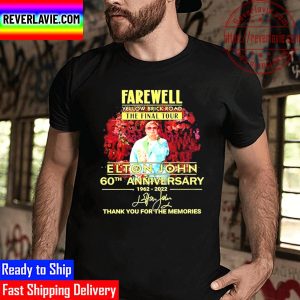 Brick Road The Final Tour 2022 Elton John Anniversary Unisex T-Shirt