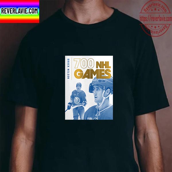 Brock Nelson 700 NHL Games With New York Islanders Unisex T-Shirt Brock Nelson 700 NHL Games With New York Islanders Unisex T-Shirt