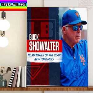 Buck Showalter NL Manager Of The Year New York Mets Home Decor Poster Canvas