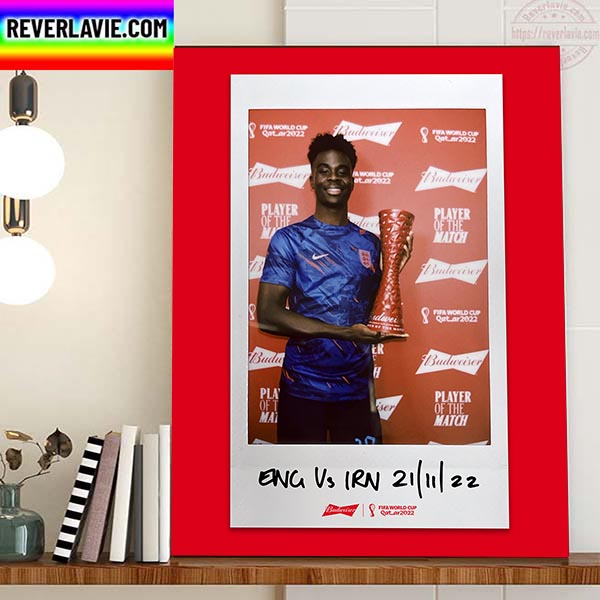 Bukayo Saka Is Budweiser Player Of The Match Home Decor Poster Canvas Bukayo Saka Is Budweiser Player Of The Match Home Decor Poster Canvas