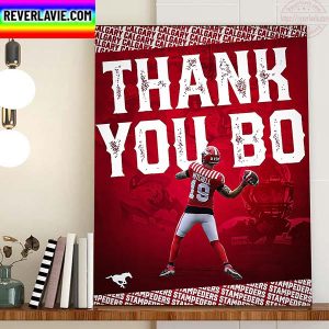 Calgary Stampeders Thank You Bo Levi Mitchell Home Decor Poster Canvas