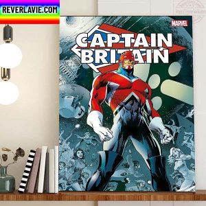 Captain Britain Of Marvel Home Decor Poster Canvas