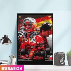 Carlos Sainz F1 For Ferrari Poster