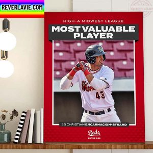 Christian Encarnacion Strand High A Midwest League MVP Home Decor Poster Canvas