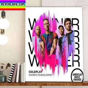 Coldplay Wins AMAs Award For Favorite Touring Artist Home Decor Poster Canvas