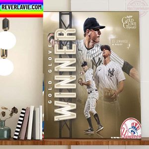 DJ LeMahieu AL Utility 2022 Rawlings Gold Glove Award Winner Home Decor Poster Canvas