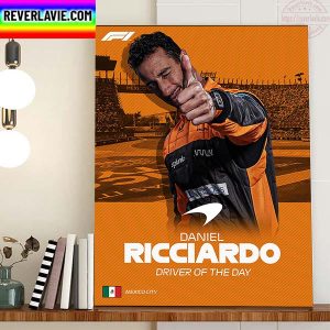 Daniel Ricciardo Is F1 Driver Of The Day On Mexico GP Home Decor Poster Canvas