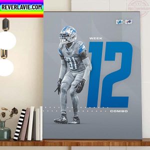 Detroit Lions Vs Buffalo Bills NFL On Madden Thanksgiving Home Decor Poster Canvas