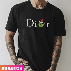 Dior x Grinch Embroidered Style T-Shirt