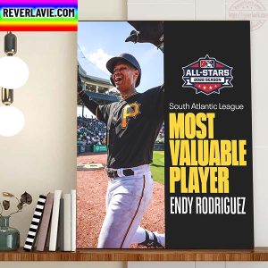 Endy Rodriguez 2022 South Atlantic League MVP Home Decor Poster Canvas