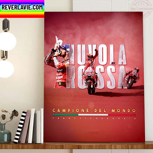 Francesco Bagnaia Wins First Moto GP World Championship Home Decor Poster Canvas Francesco Bagnaia Wins First Moto GP World Championship Home Decor Poster Canvas