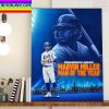 Dave Roberts NL Manager Of The Year Finalist Los Angeles Dodgers MLB Home Decor Poster Canvas