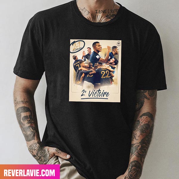 French Team Second Victory Thanks To MBappe Style T-Shirt French Team Second Victory Thanks To MBappe Style T-Shirt