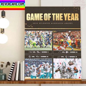 Game Of The Year 2022 NFL On Fox Midseason Awards Home Decor Poster Canvas