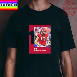 Georgia Bulldogs Back On Top 1 CFP Rankings Unisex T-Shirt