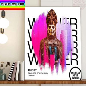 Ghost Wins AMAs Award For Favorite Rock Album Impera Home Decor Poster Canvas
