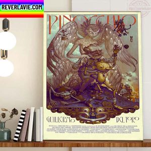 Guillermo Del Toro Pinocchio Official Poster Home Decor Poster Canvas