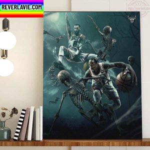 Happy Halloween X Chicago Bulls NBA Home Decor Poster Canvas