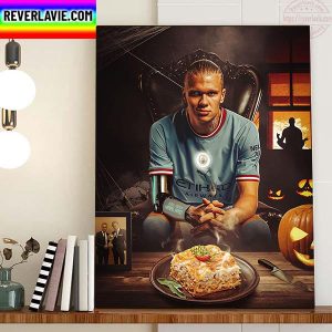 Happy Halloween X Erling Haaland Happy Haalandween Home Decor Poster Canvas