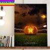 Happy Halloween X Houston Astros MLB Home Decor Poster Canvas