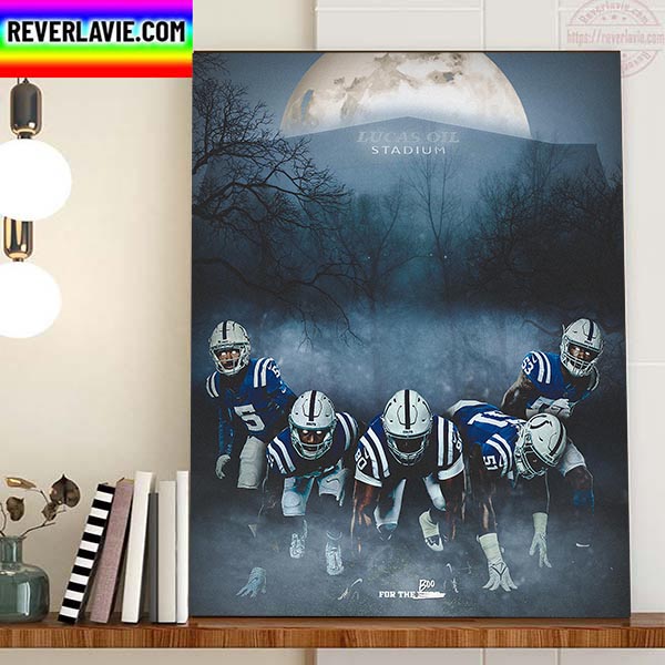 Happy Halloween X Indianapolis Colts NFL Colts Nation Home Decor Poster Canvas Happy Halloween X Indianapolis Colts NFL Colts Nation Home Decor Poster Canvas
