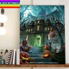 Happy Halloween X Indianapolis Colts NFL Colts Nation Home Decor Poster Canvas