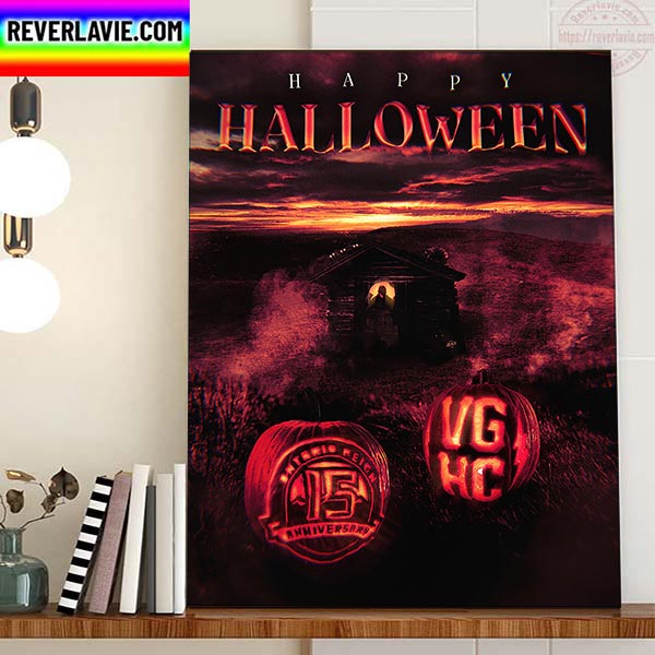 Happy Halloween X Ontario Reign AHL Home Decor Poster Canvas Happy Halloween X Ontario Reign AHL Home Decor Poster Canvas