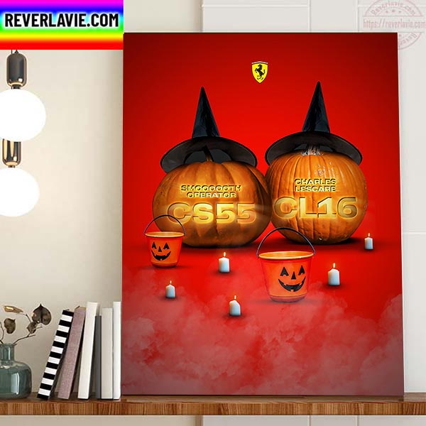 Happy Halloween X Scuderia Ferrari F1 Home Decor Poster Canvas Happy Halloween X Scuderia Ferrari F1 Home Decor Poster Canvas