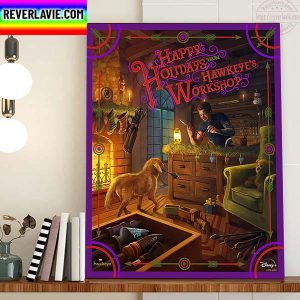 Happy Holidays From Hawkeye Workshop Home Decor Poster Canvas