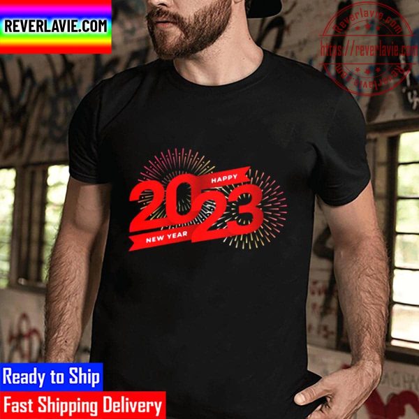 Happy New Year 2023 Colorful Matching Family New Year Party Unisex T-Shirt