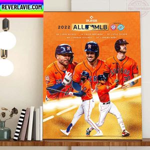 Houston Astros 2022 All MLB Team Home Decor Poster Canvas