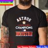 Houston Astros 2022 World Series Champions Baseball Unisex T-Shirt